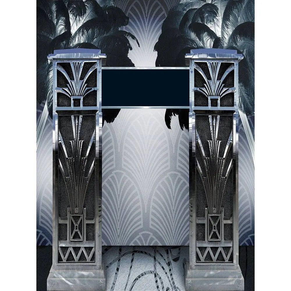 Silver Prom Photography Backdrop - Basic 8 x 10