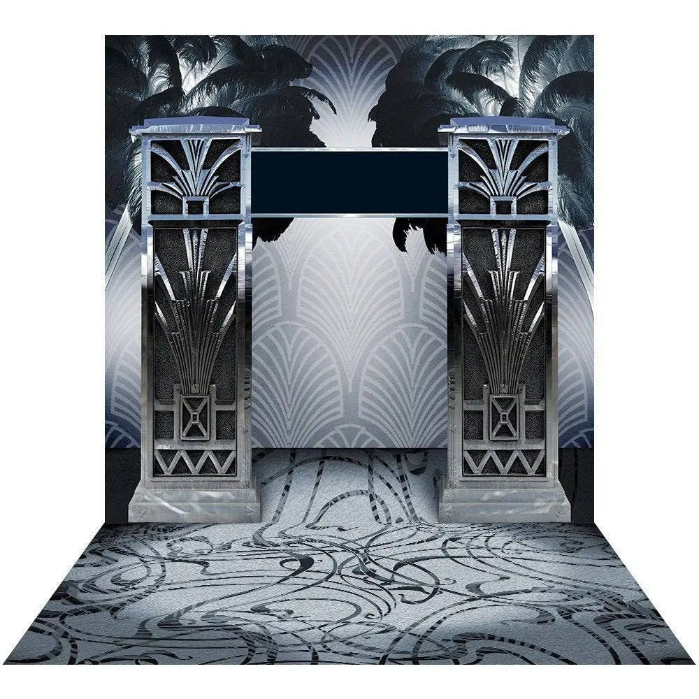 Silver Prom Photography Backdrop - Basic 8 x 16