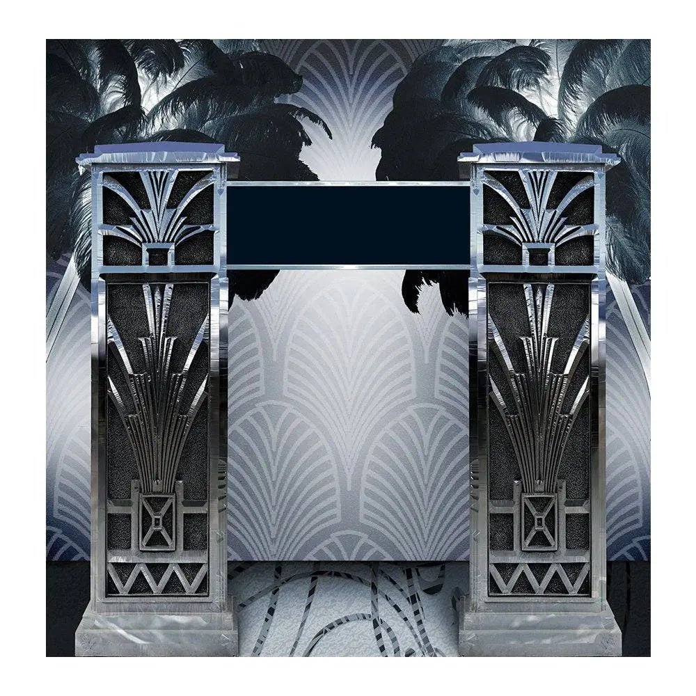 Silver Prom Photography Backdrop - Basic 8 x 8