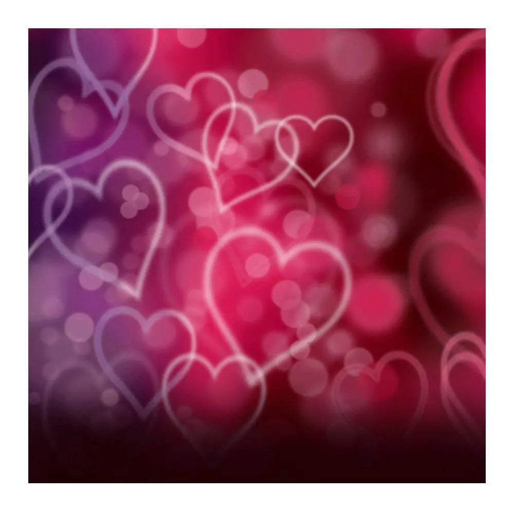 Red Floating Hearts B0692-8x8 Basic Fabric