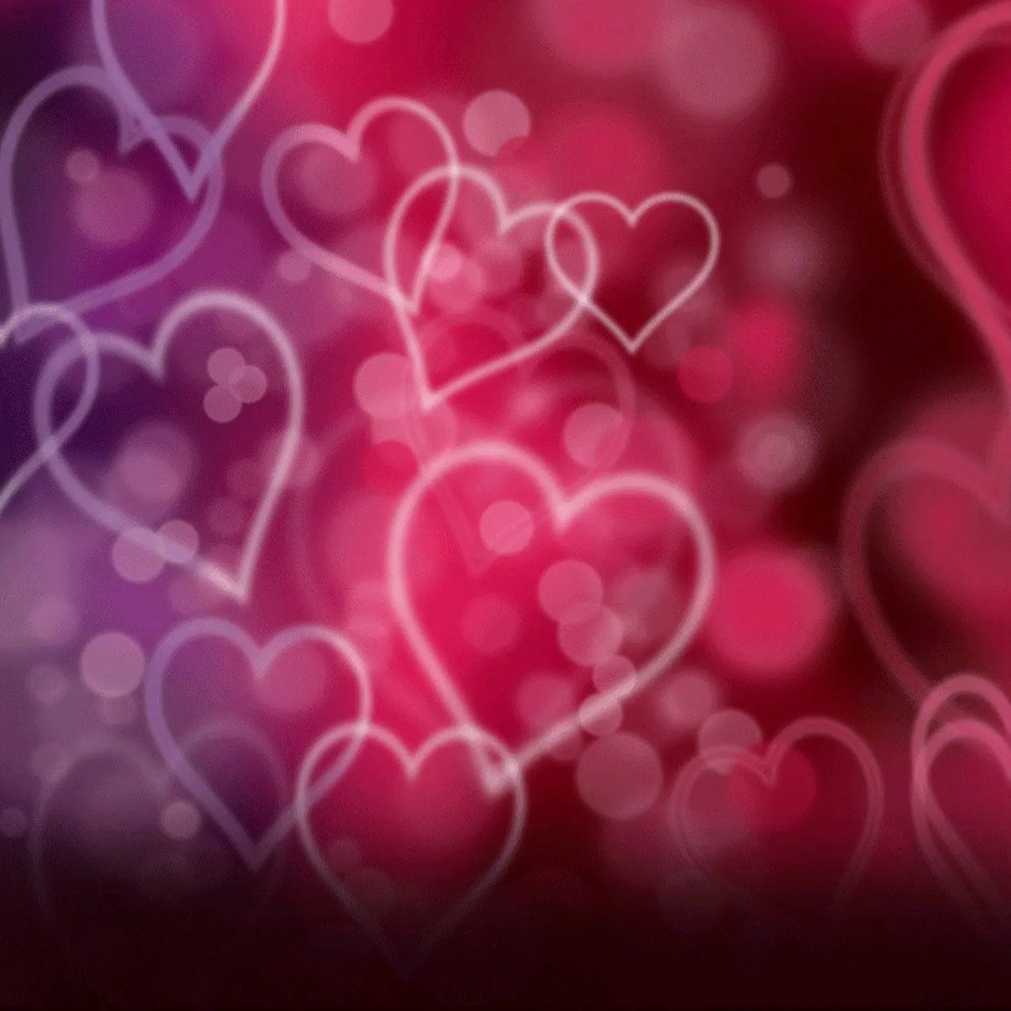Red Floating Hearts Photography Backdrop - Pro 10 x 8
