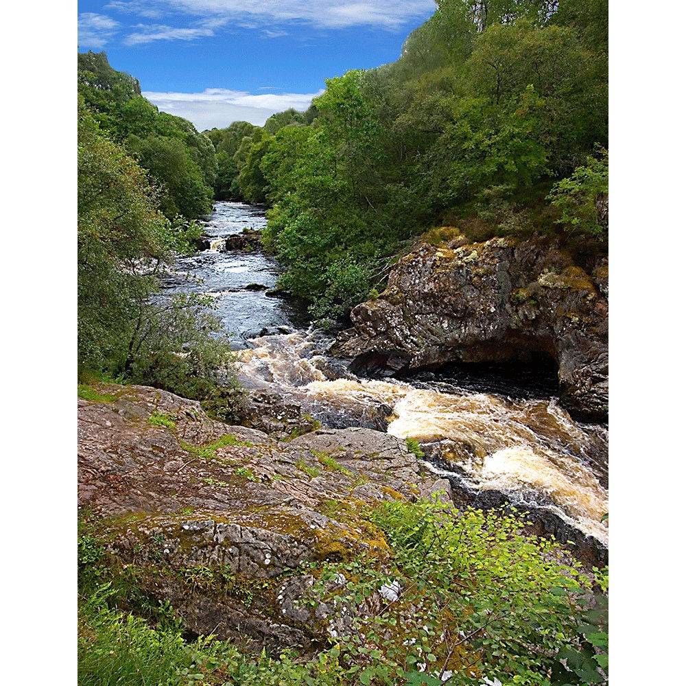 River Cascade Mountain Stream Photo Backdrop