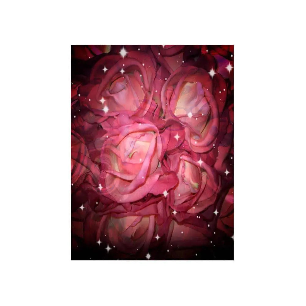 Valentine's Day Starry Roses Photography Backdrop Background - Basic 4.4 x 5