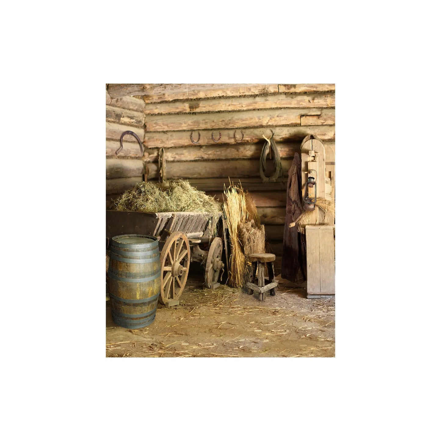 Rustic Barn Country Western Photo Backdrop Alba Backgrounds