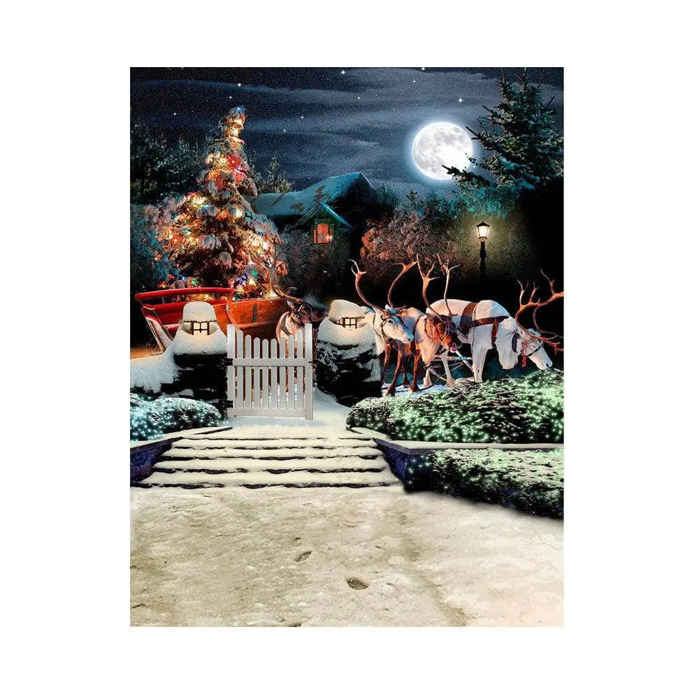 Santa Claus Decorations Christmas Photo Backdrop - Basic 5.5 x 6.5