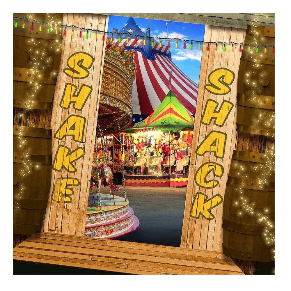 Shake Shack Fun Photography Backdrop - Basic 8  x 8