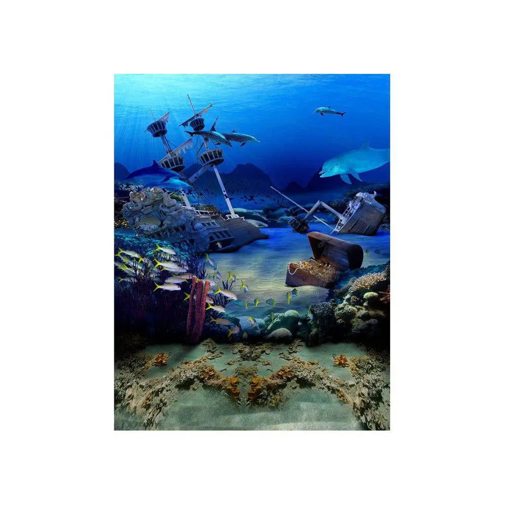 Sunken Treasure Shipwreck Photo Backdrop - Basic 4.4 x 5