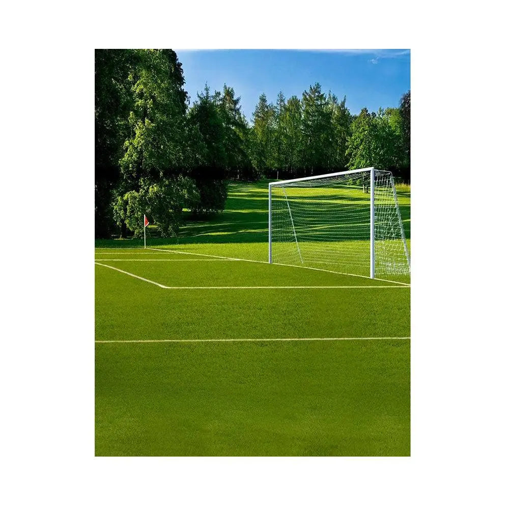 Soccer Field In The Park Photo Backdrop - Basic 5.5 x 6.5