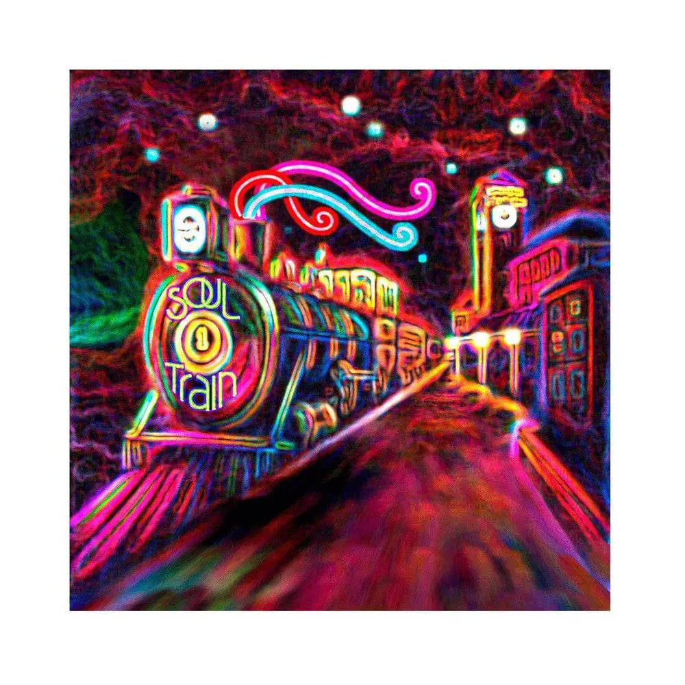 Colorful Soul Train Photography Backdrop - Pro 8 x 8