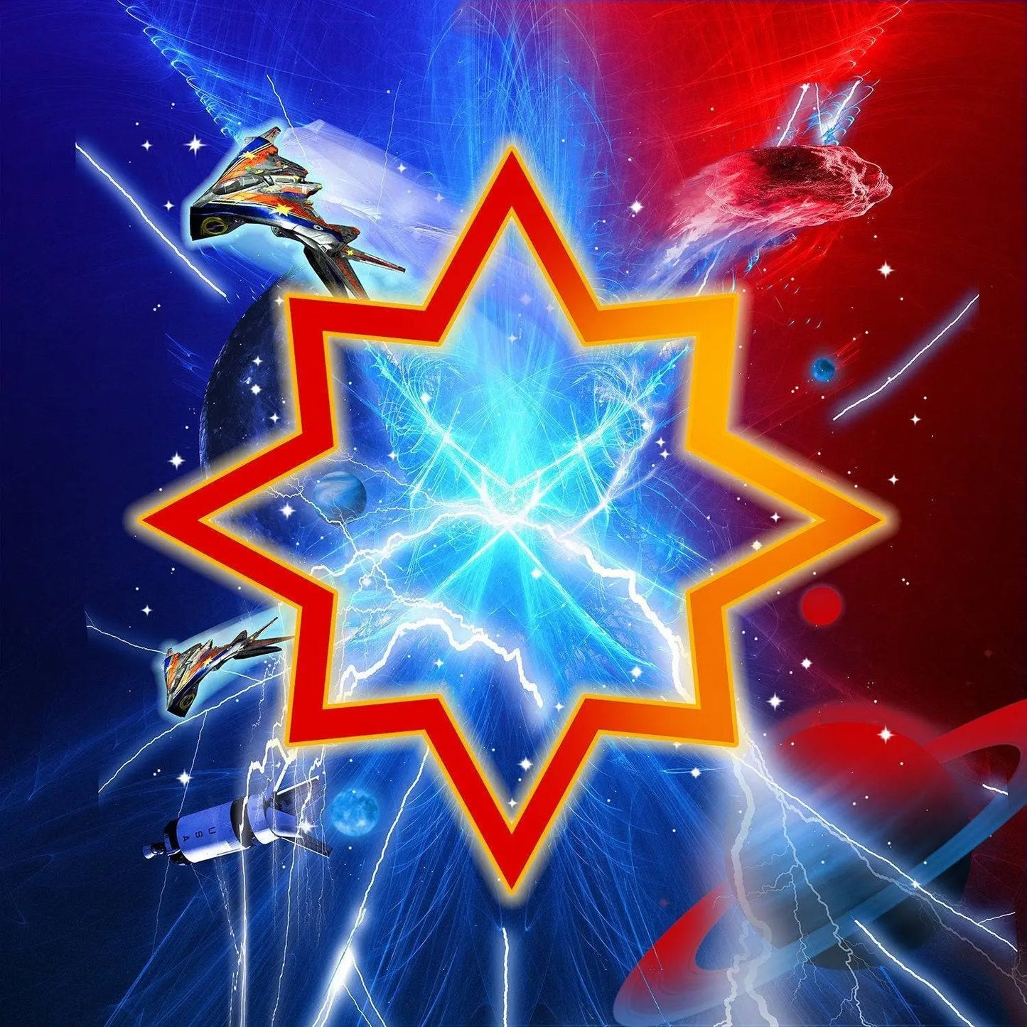 Space Marvel Party Photography Backdrop - Basic 10 x 8
