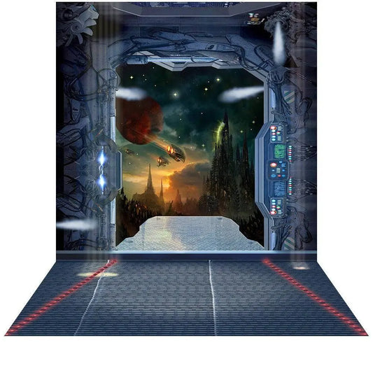 Space Ship Battlestar Photography Backdrop