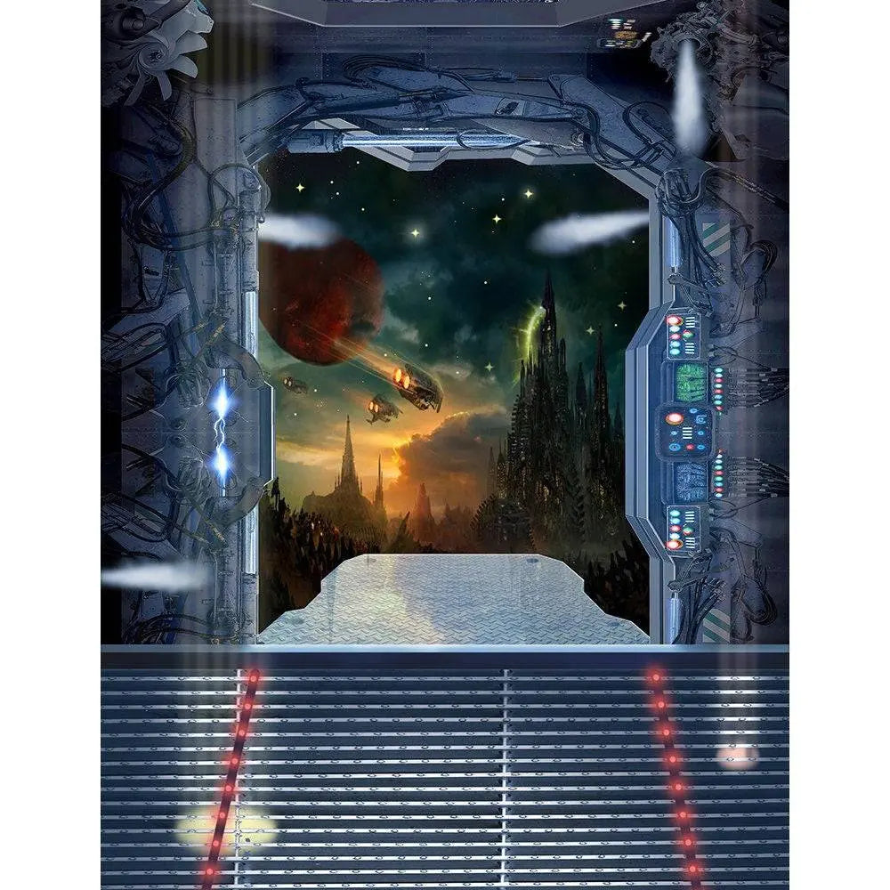 Space Ship Battlestar Photography Backdrop - Basic 8  x 10
