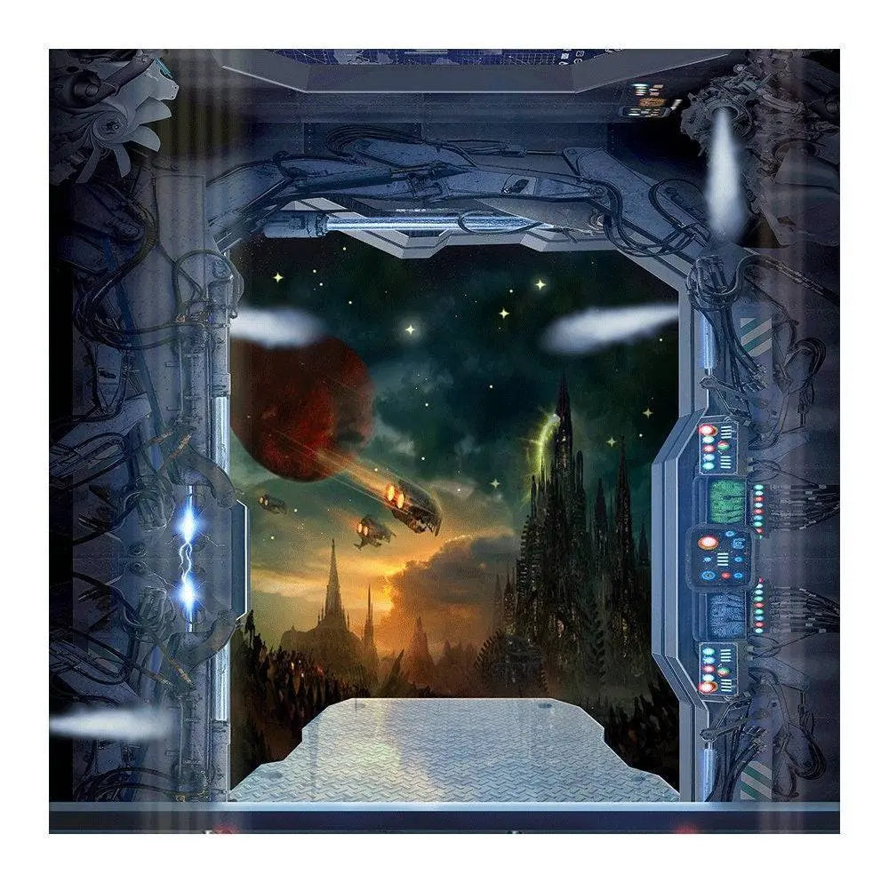 Space Ship Battlestar Photography Backdrop - Basic 8  x 8
