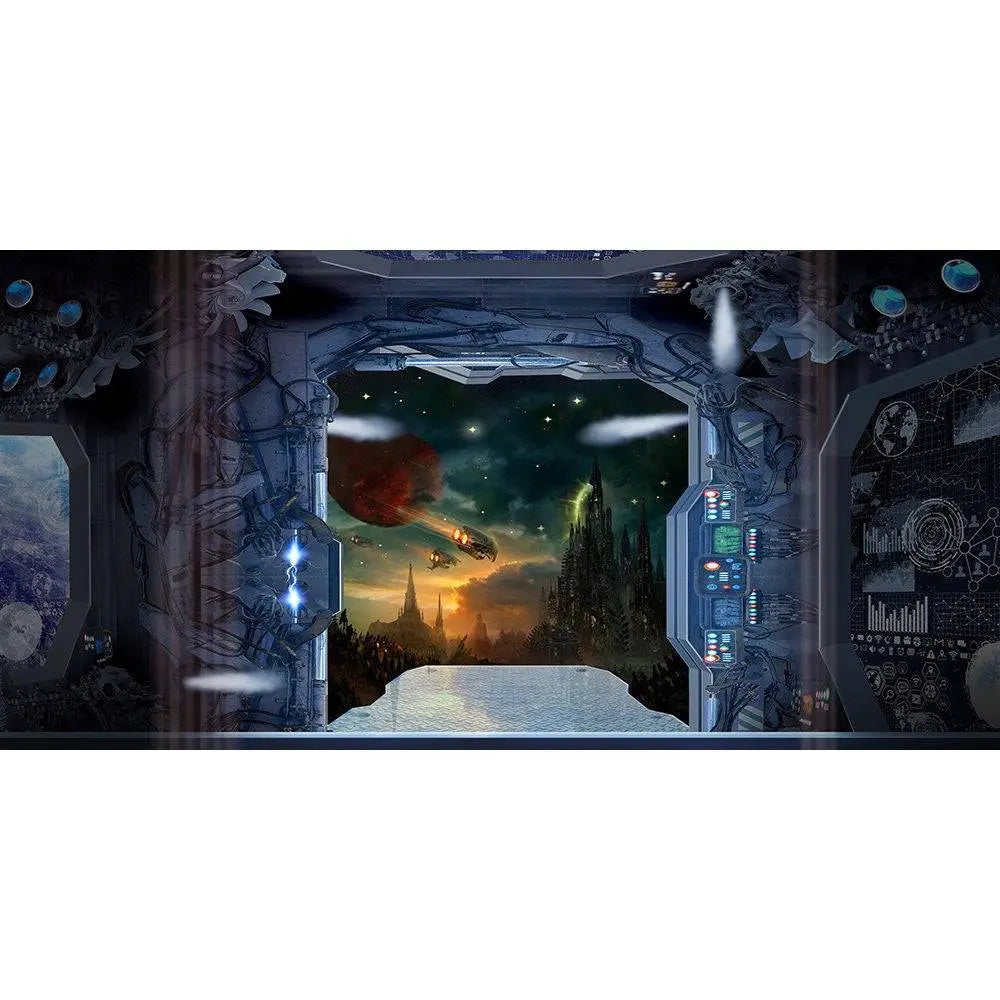 Space Ship Battlestar Photography Backdrop - Pro 20  x 10