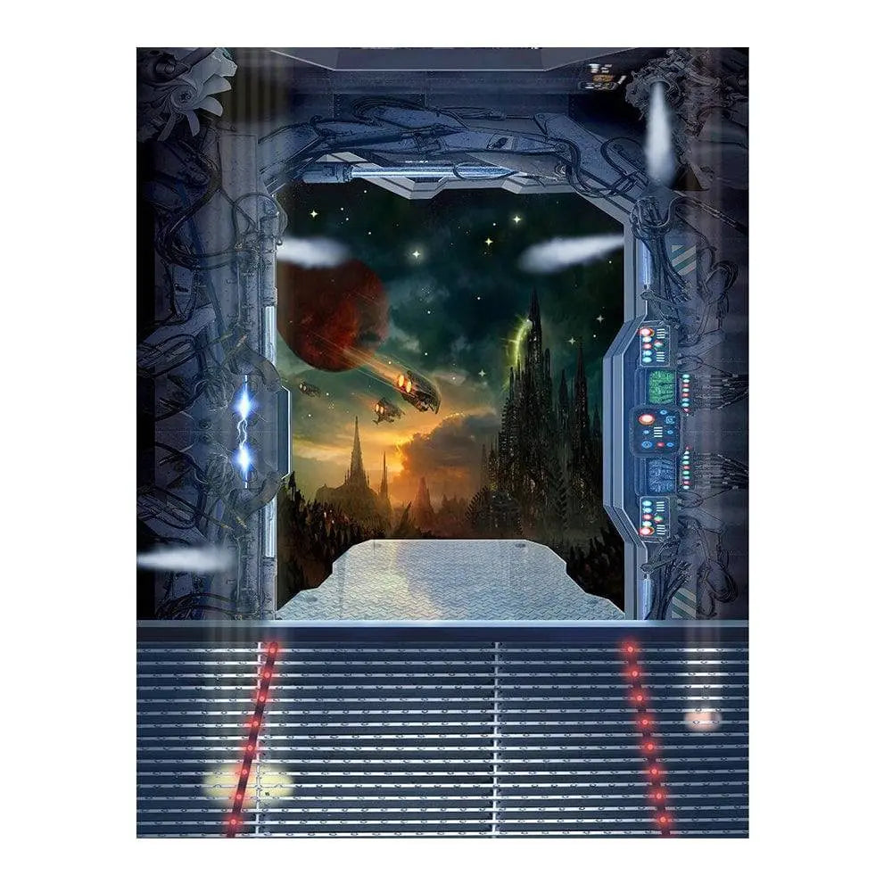 Space Ship Battlestar Photography Backdrop - Pro 6  x 8
