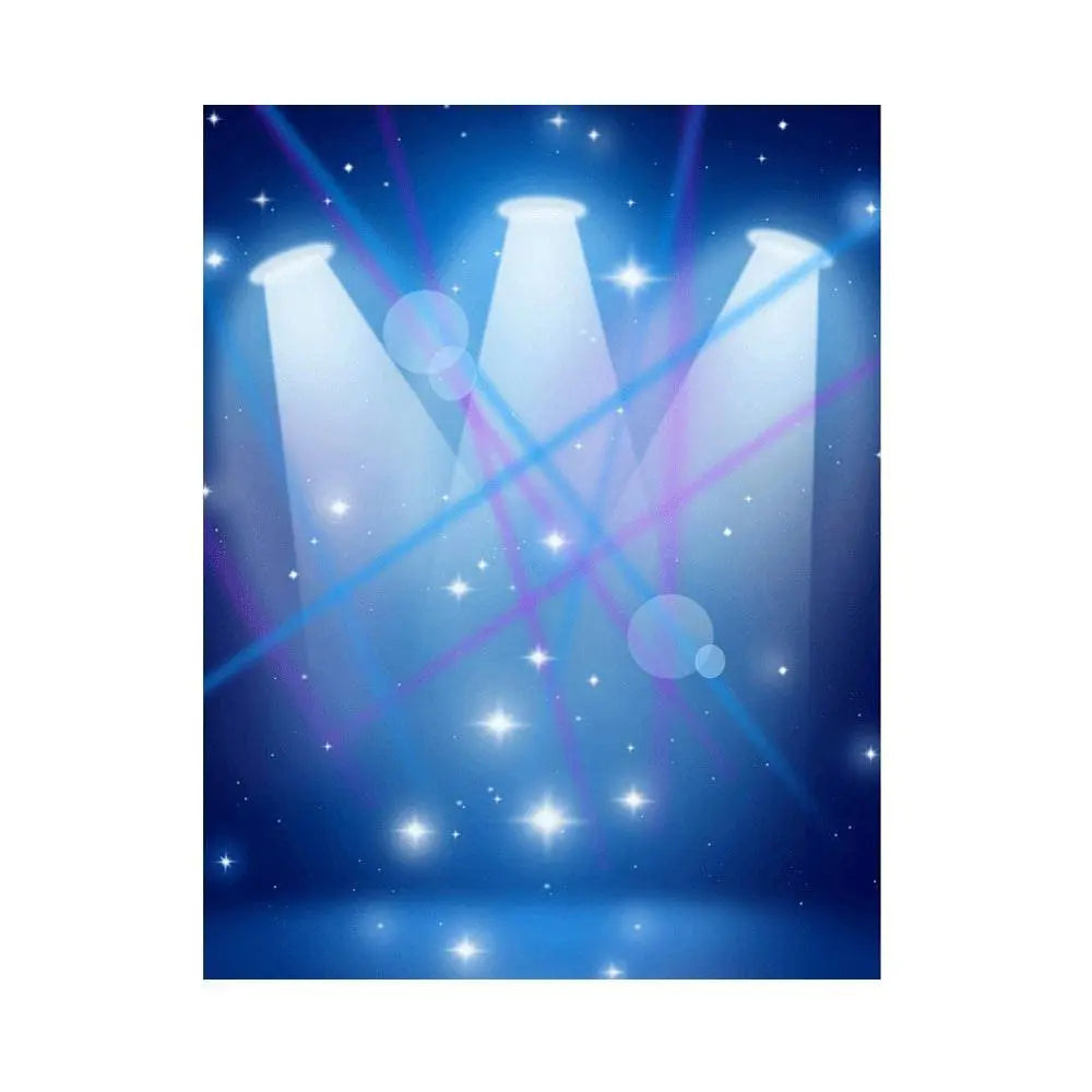 Blue Spotlight Stage Photography Backdrop - Basic 5.5  x 6.5