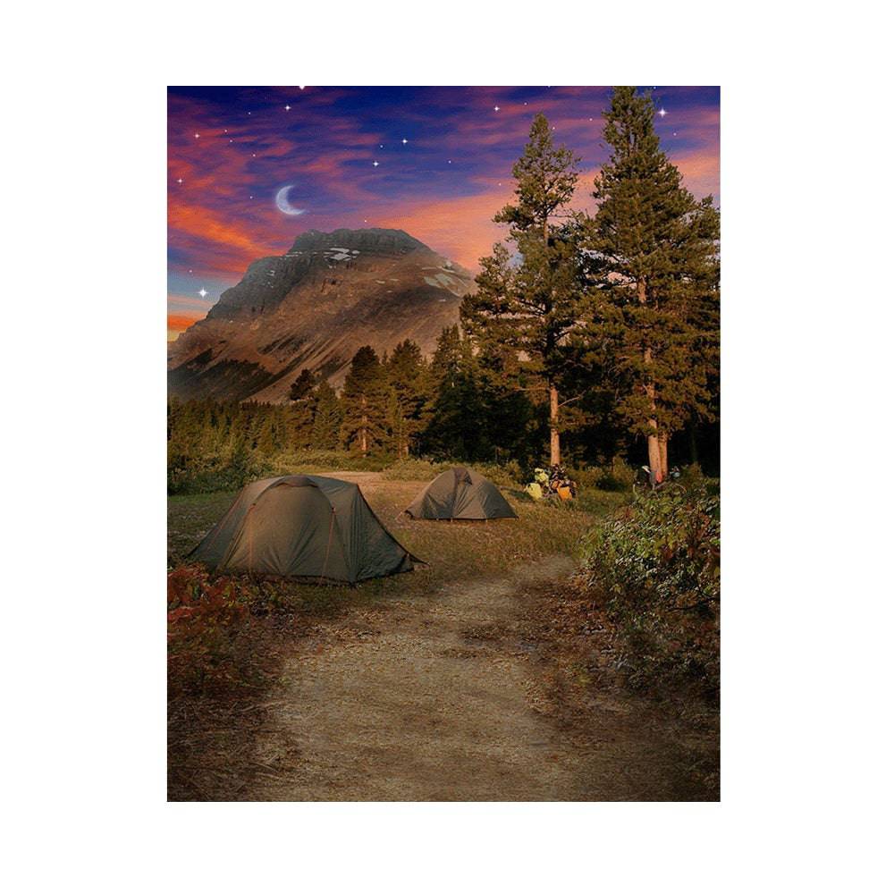 Summer Campsite Photo Backdrop - Basic 5.5 x 6.5