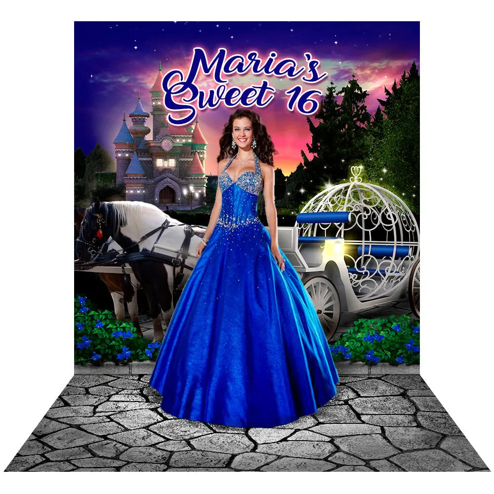 Sweet 15 Quinceañera Photo Backdrop, Quince Años Birthday Backdrop, Dance Party Custom Party Decor, Fiesta de Quinceañera