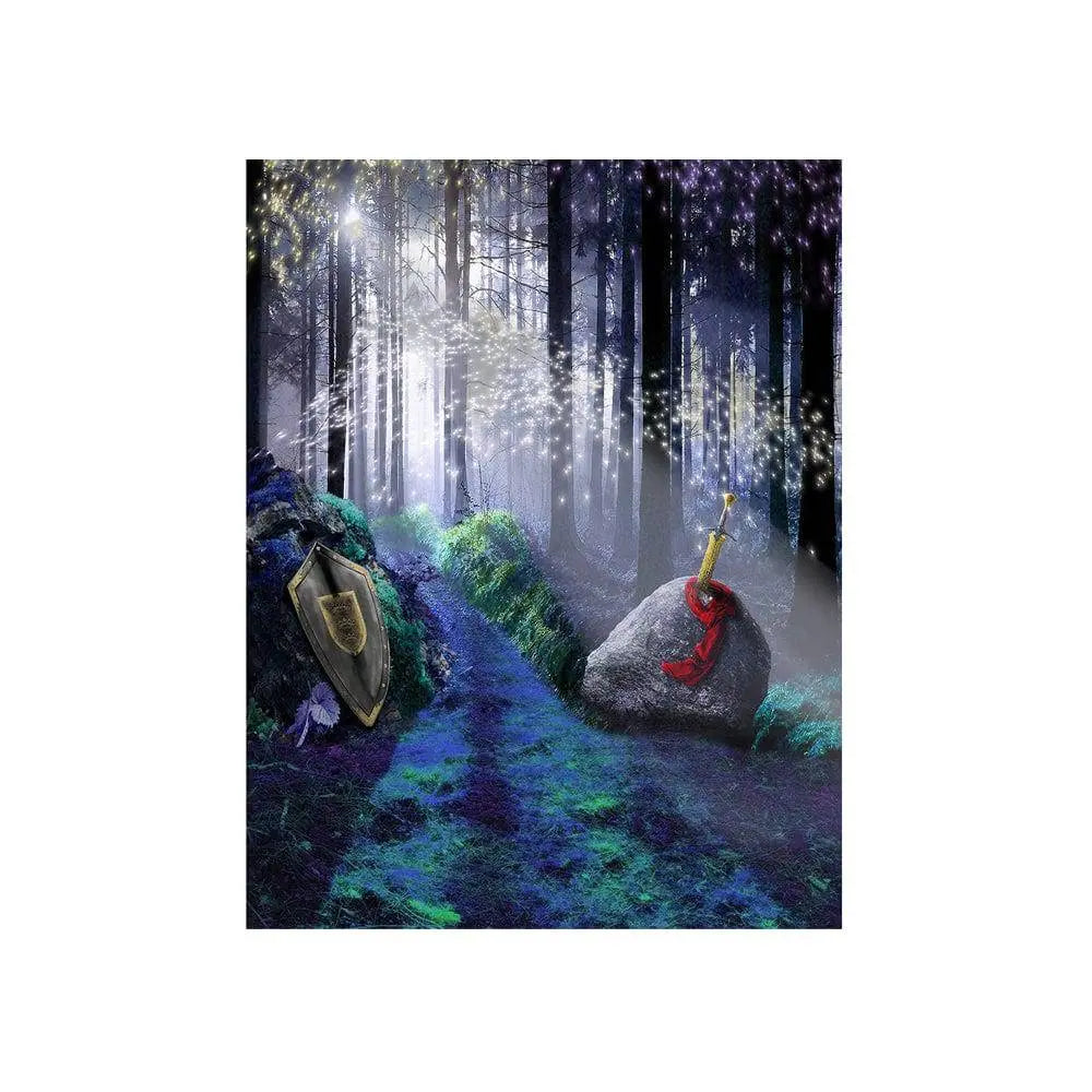 King Arthur's Sword in the Stone Backdrop, Backgrounds Banners - Basic 4.4  x 5