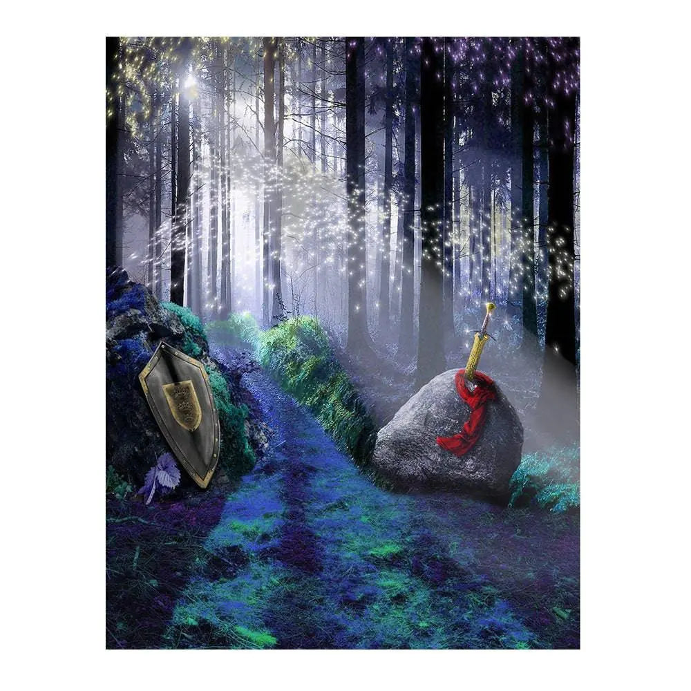 King Arthur's Sword in the Stone Backdrop, Backgrounds Banners - Basic 6  x 8