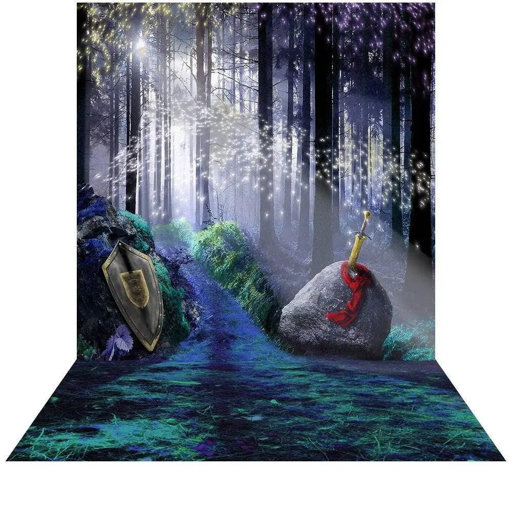 King Arthur's Sword in the Stone Backdrop, Backgrounds Banners - Basic 8  x 16