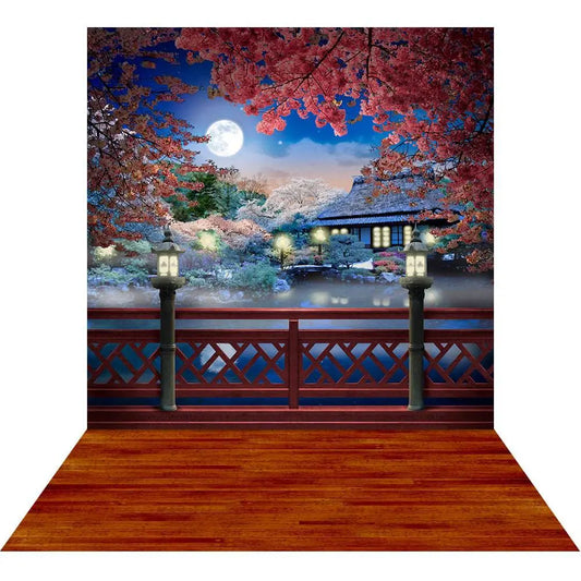 Teahouse Asian Photography Backdrop Background