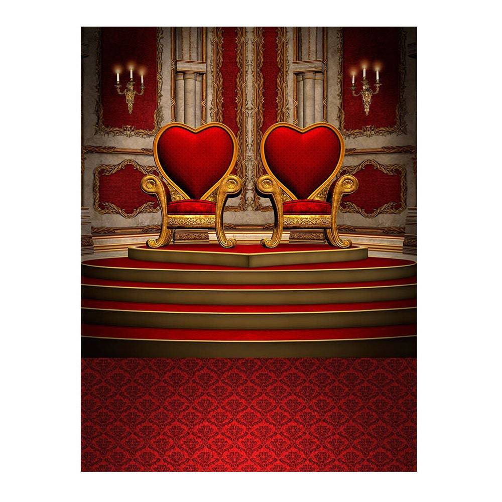 Throne of Hearts Photo Backdrop - Basic 6 x 8