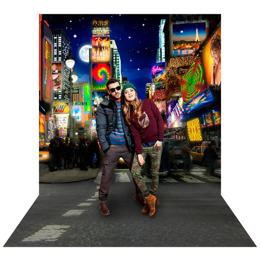 Times Square In Full Color Photo Backdrop Alba Backgrounds