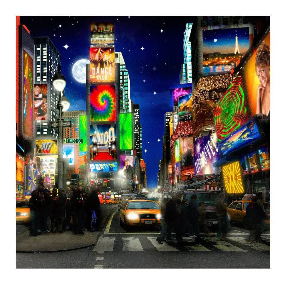 Times Square In Full Color Photo Backdrop - Basic 8  x 8