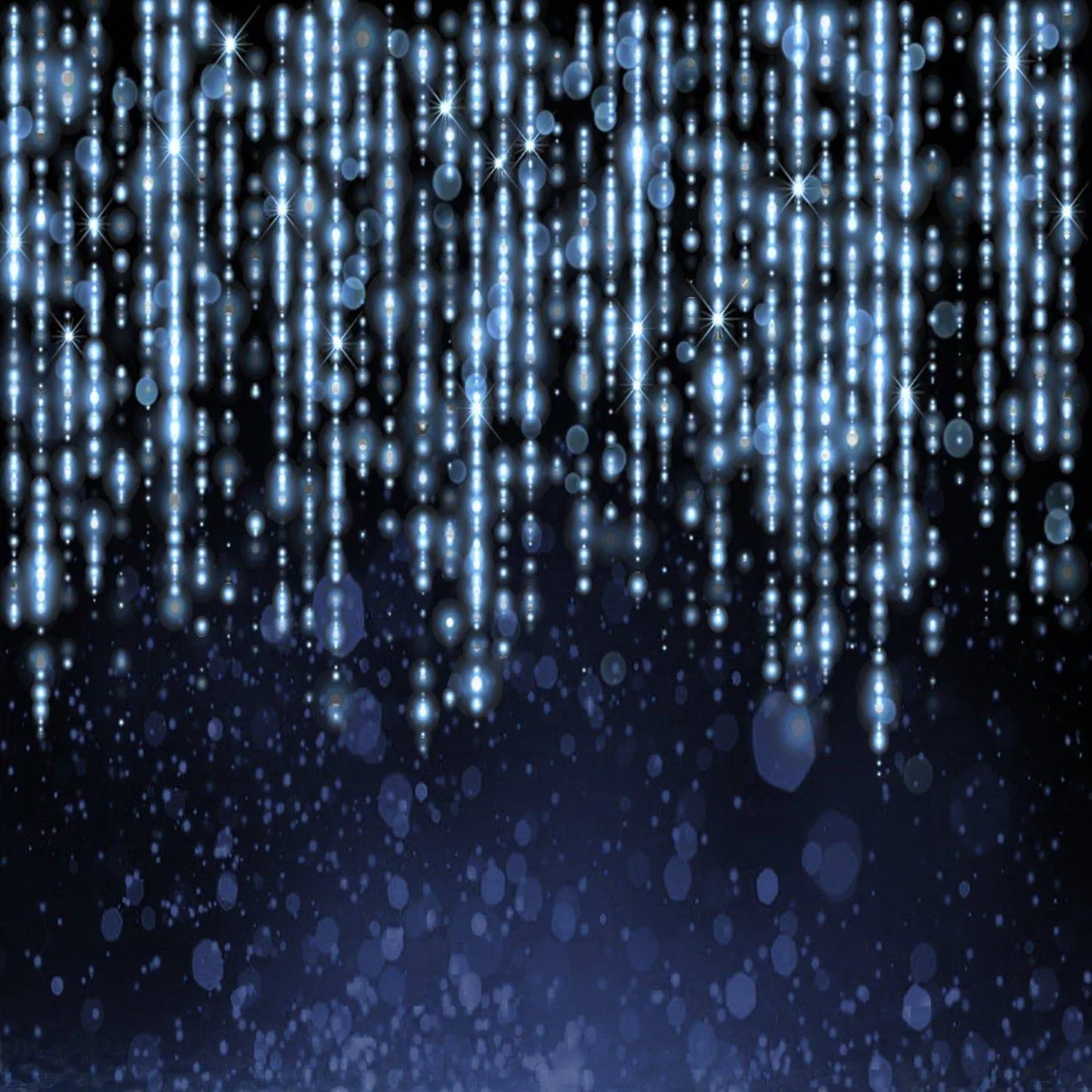Tinsel Raindrop Photo Backdrop - Basic 10 x 8