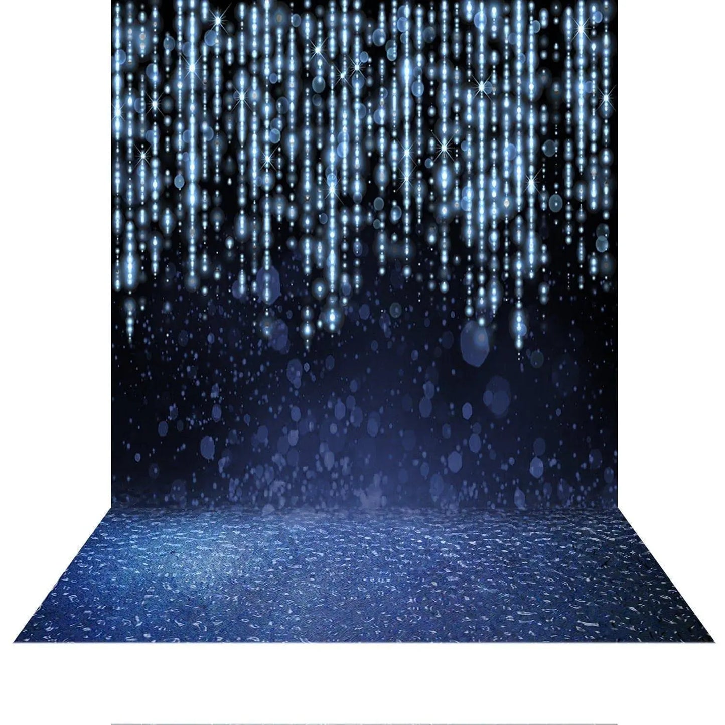 Tinsel Raindrop Photo Backdrop - Basic 8 x 16