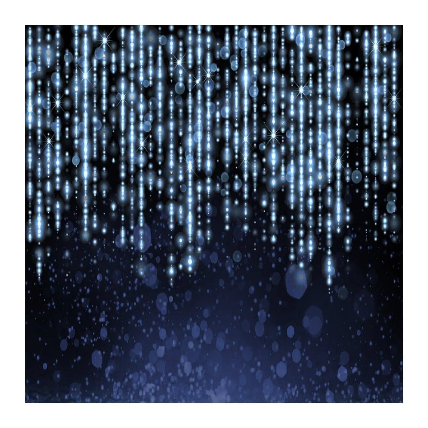 Tinsel Raindrop Photo Backdrop - Basic 8 x 8