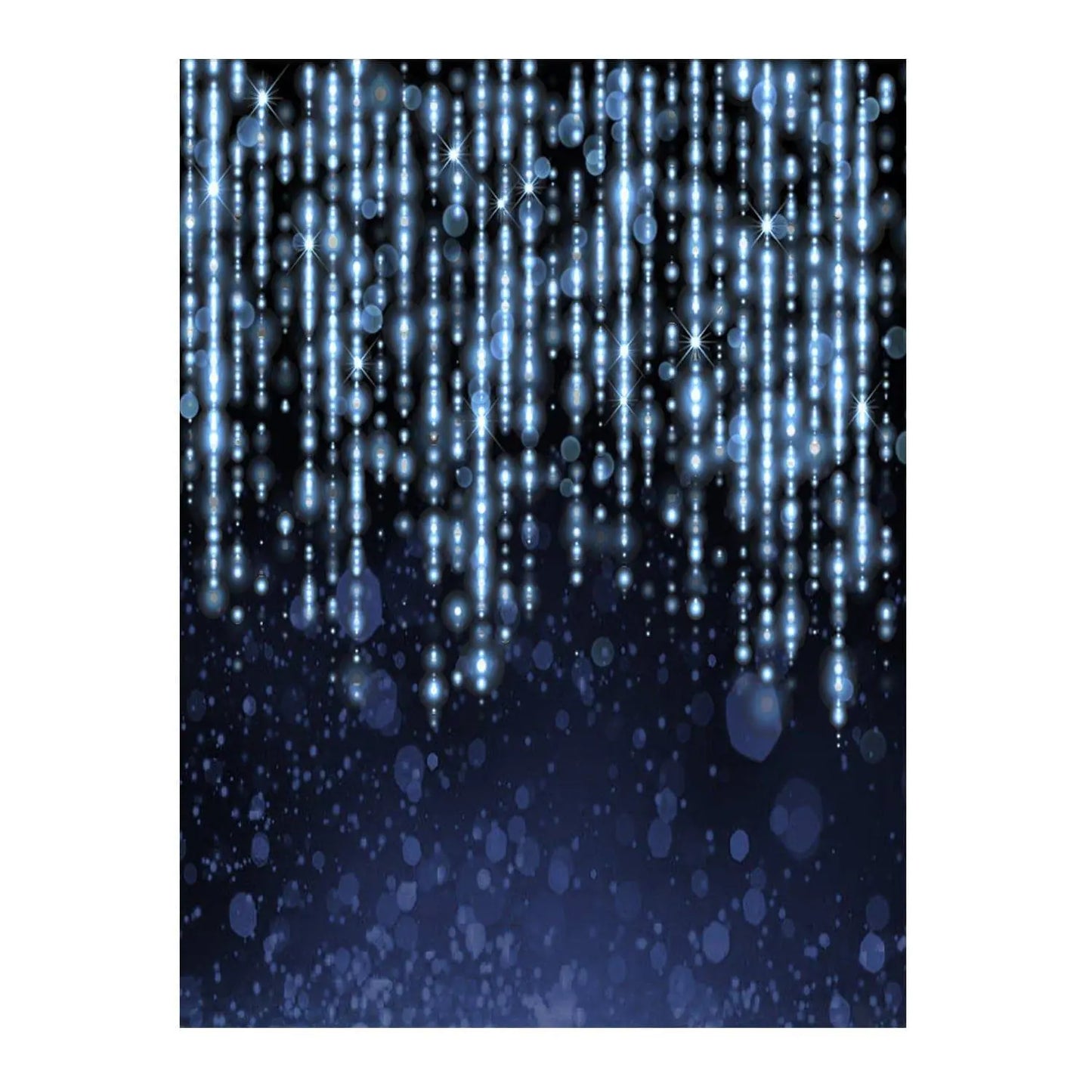 Tinsel Raindrop Photo Backdrop - Pro 6 x 8