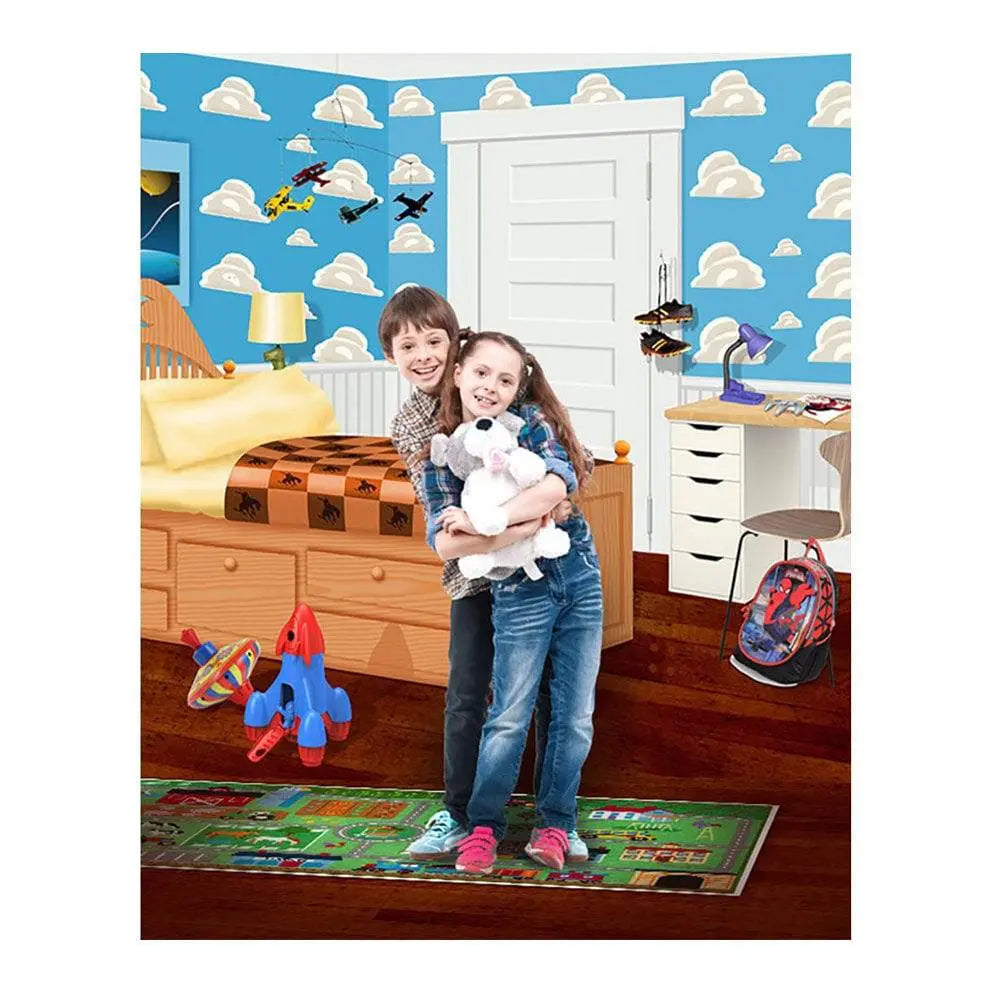 Toy Story Cartoon Bedroom Photo Backdrop - Pro 6  x 8