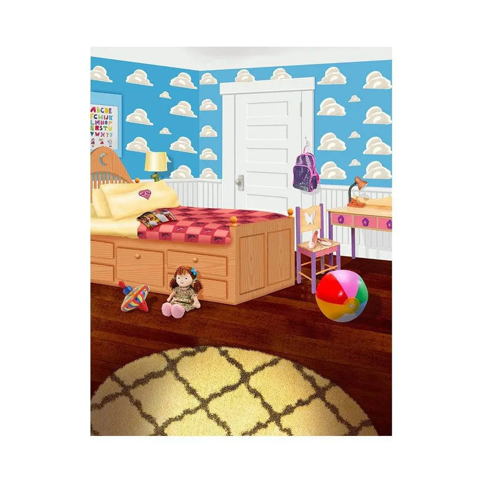 Toy Story Girls Bedroom Backdrop, Backgrounds Banners - Basic 5.5  x 6.5