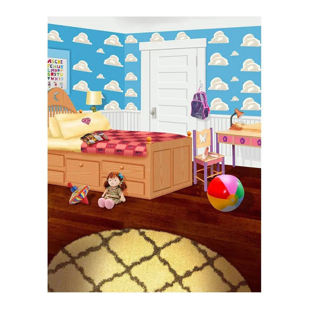 Toy Story Girls Bedroom Backdrop, Backgrounds Banners - Basic 6  x 8