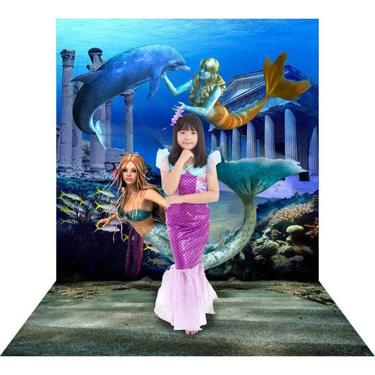 Under The Sea Mermaid Party Photo Backdrop
