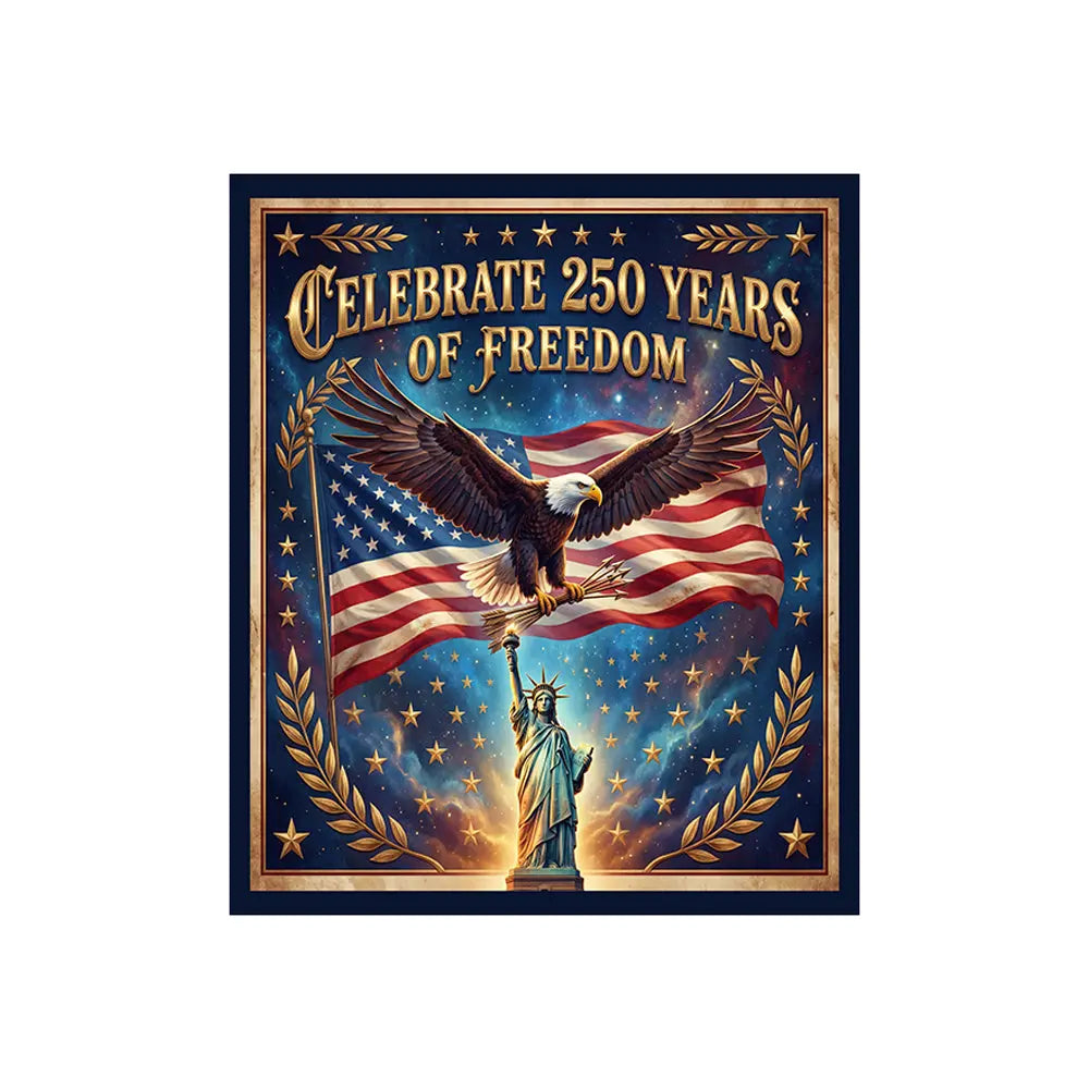 USA 250 Years Backdrop: Independence Day Party Decorations Alba Backgrounds