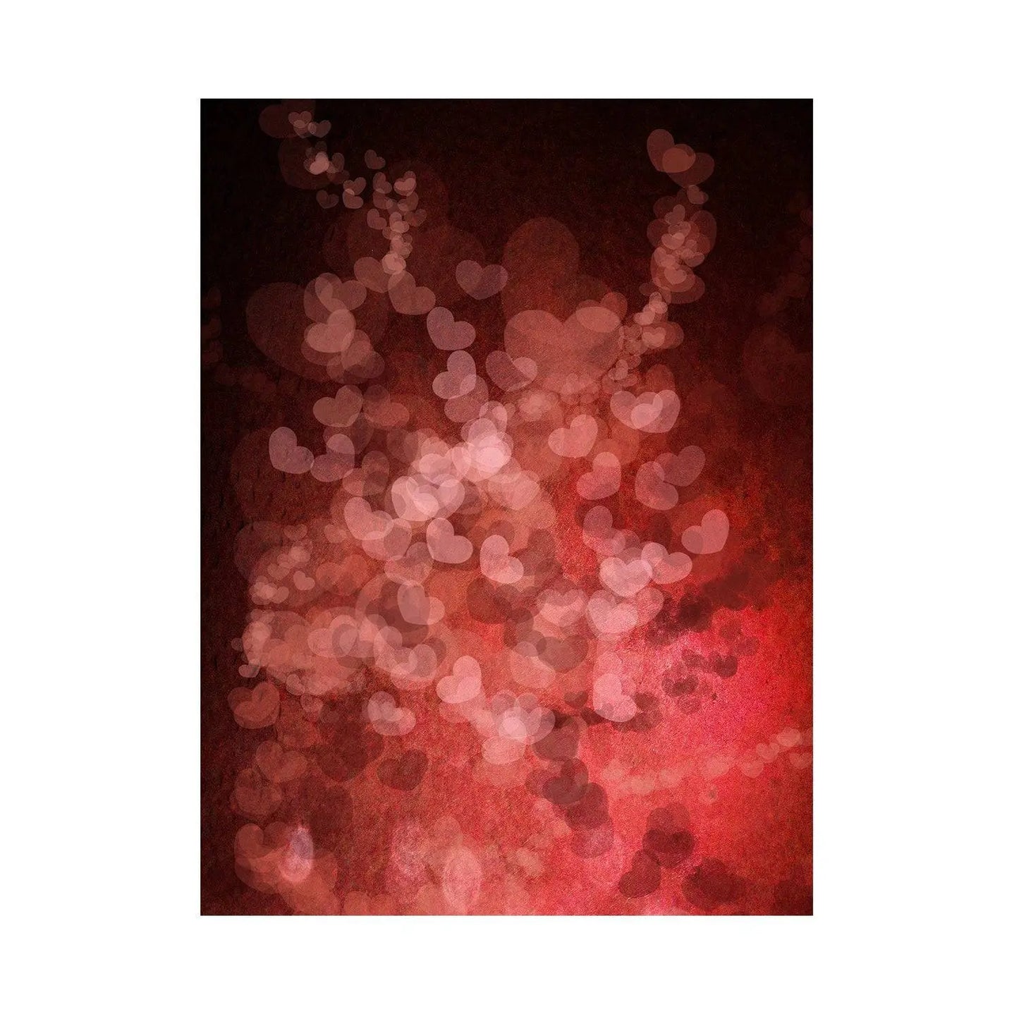 Valentine's Day Many Hearts Photography Backdrop - Basic 5.5 x 6.5