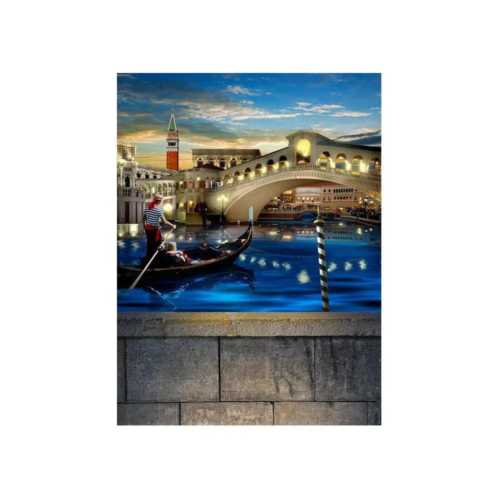 Venice Evening Grand Canal Photo Backdrop - Basic 4.4  x 5