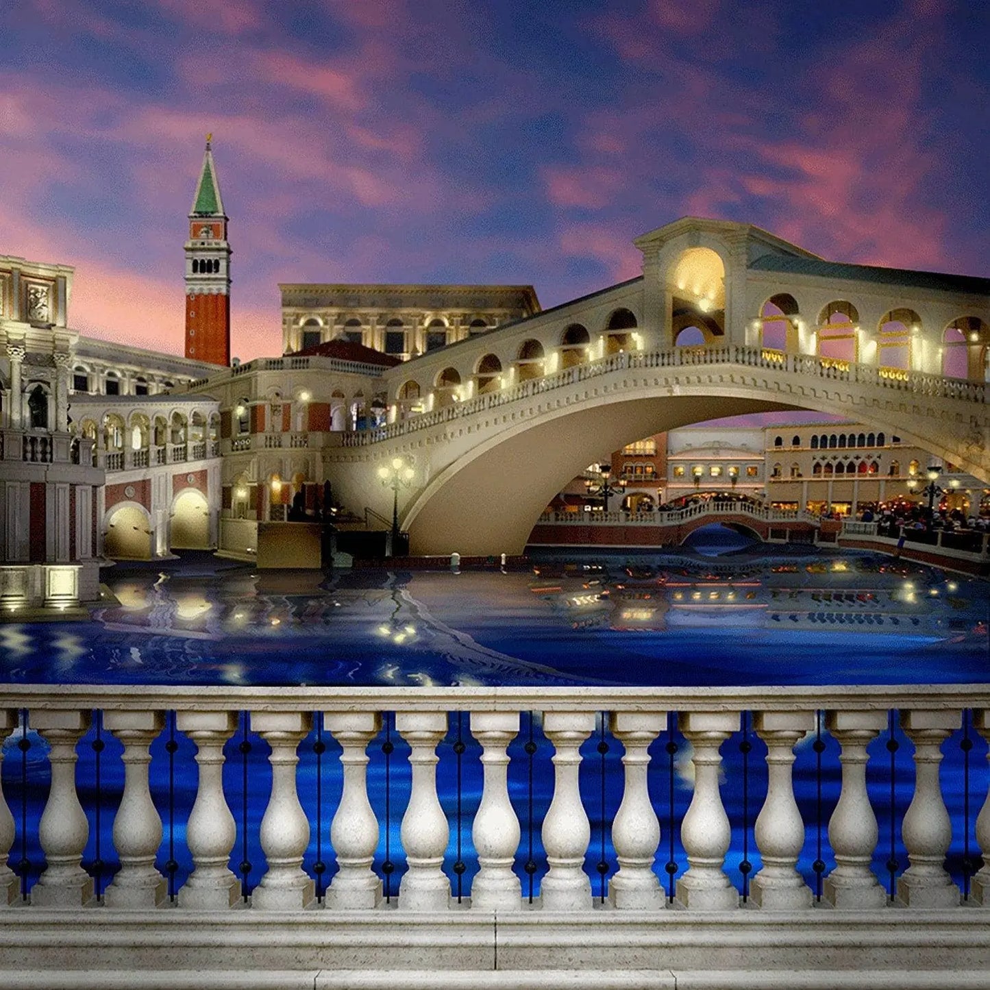 Venice Italy Bridge Photo Backdrop - Basic 10 x 8