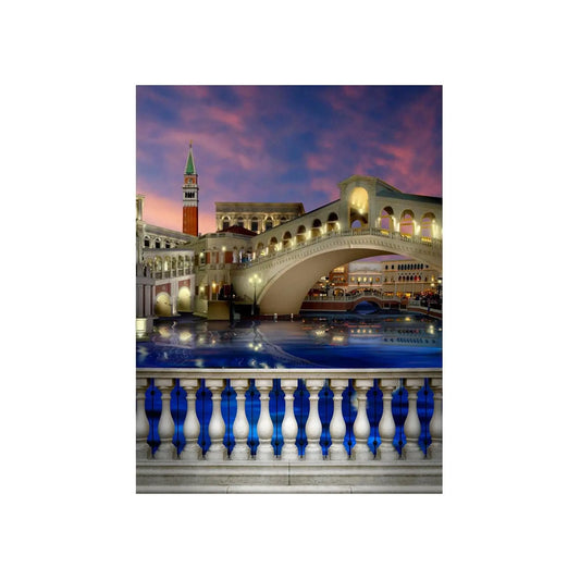 Venice Italy Bridge Photo Backdrop - Basic 4.4 x 5
