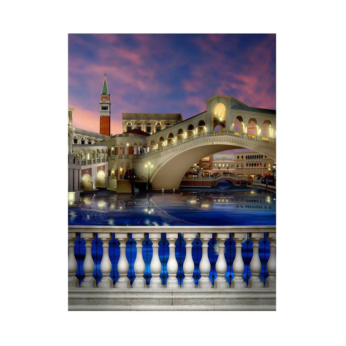 Venice Italy Bridge Photo Backdrop - Basic 5.5 x 6.5