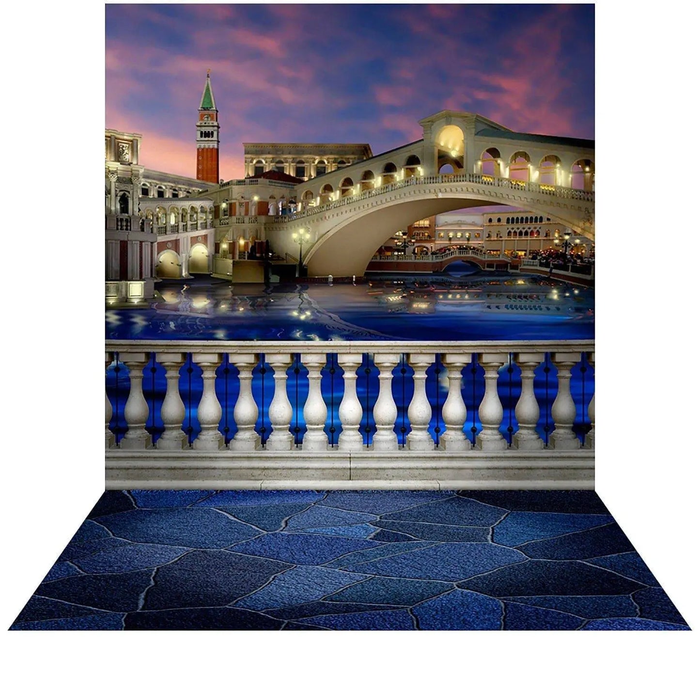Venice Italy Bridge Photo Backdrop - Basic 8 x 16