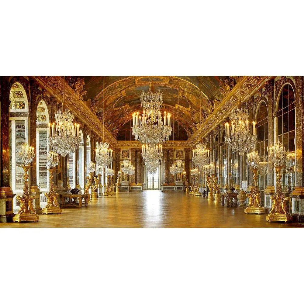 Versailles France Chandelier Hall Photo Backdrop - Pro 20 x 10