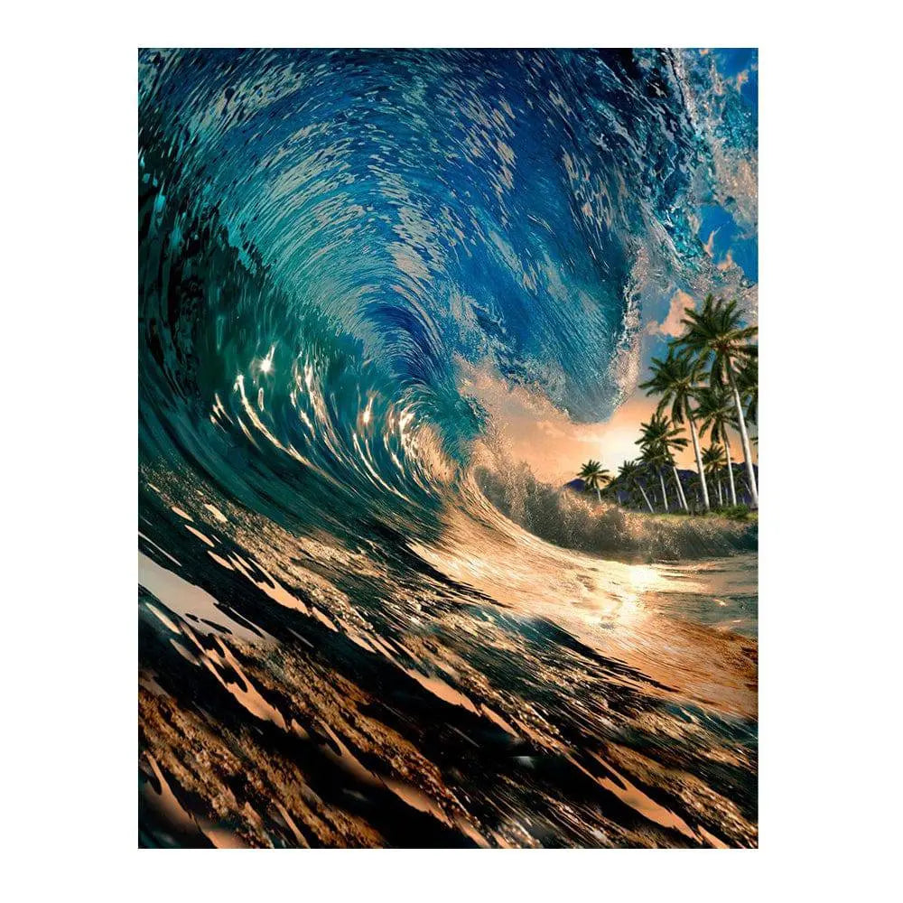 Surfing The Wave Photography Backdrop - Basic 6  x 8