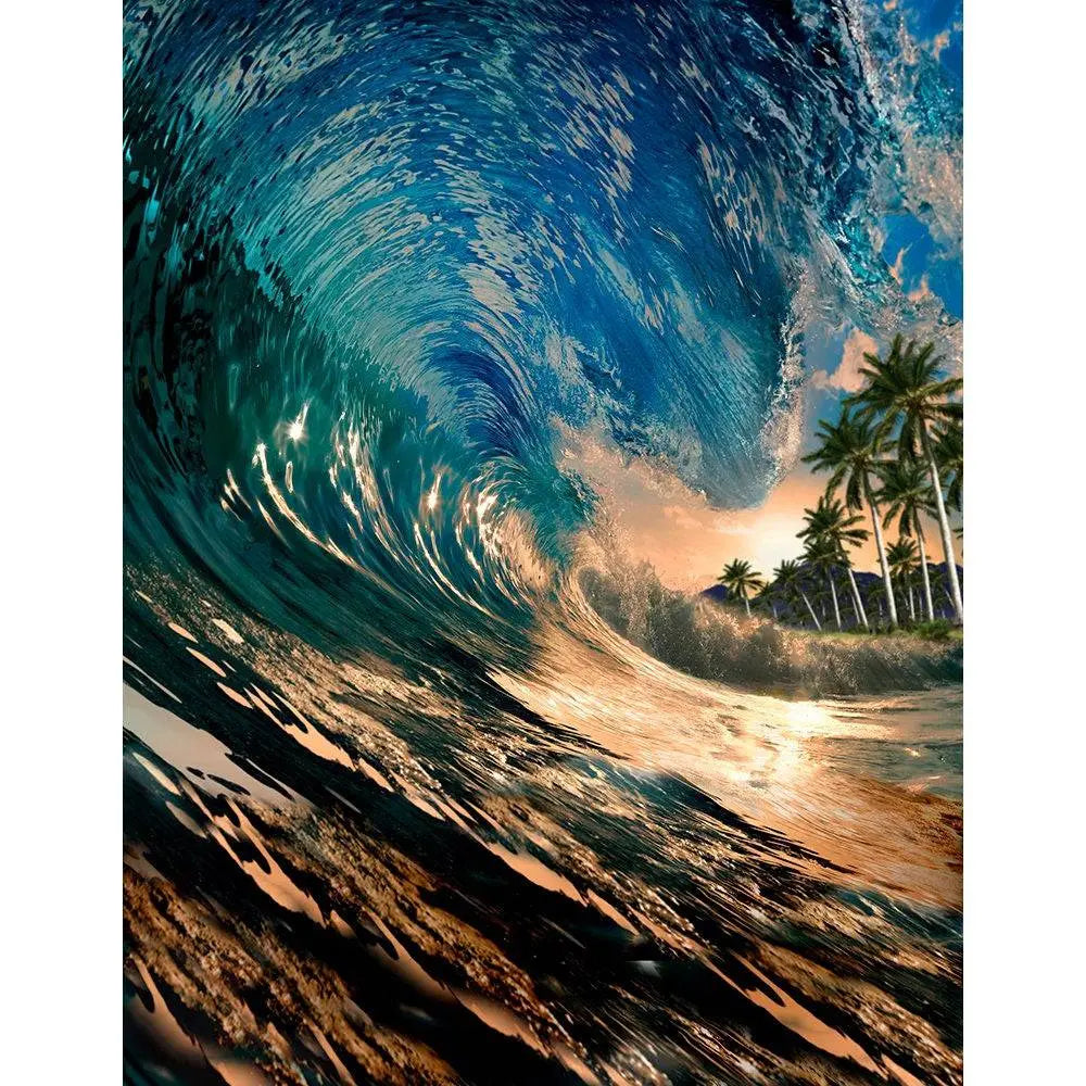 Surfing The Wave Photography Backdrop - Basic 8  x 10