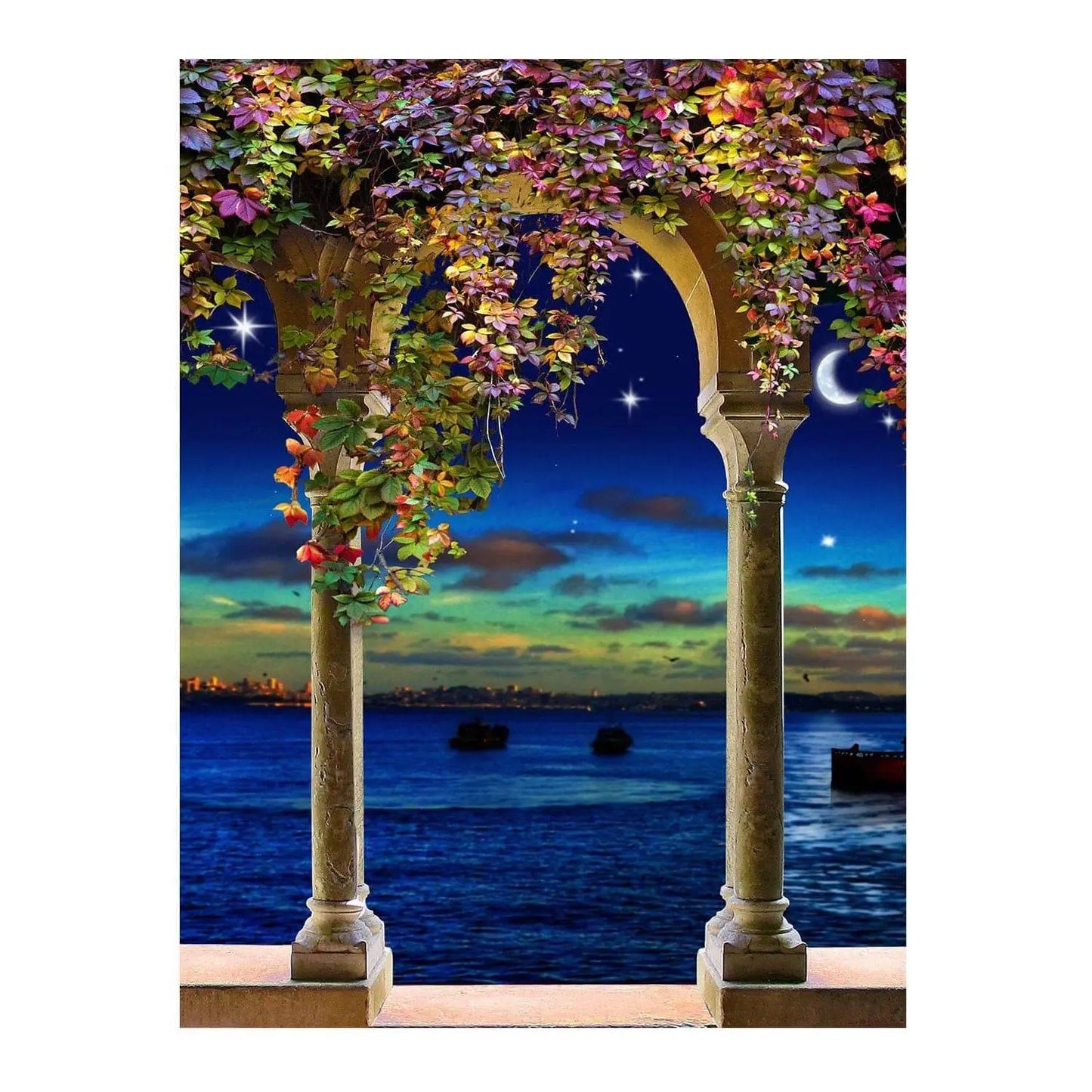 Floral Arch Photography Backdrop - Pro 6  x 8