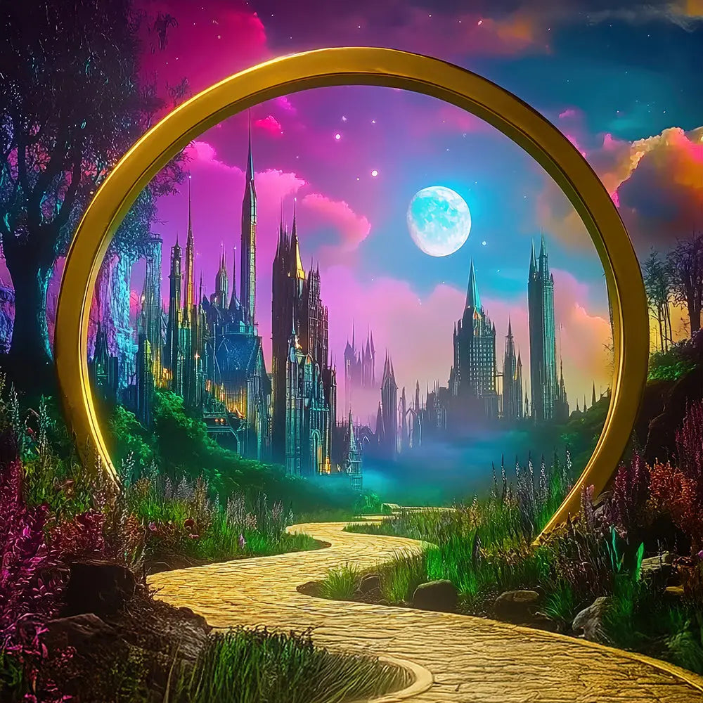 Wicked scene, Pre Wonderful Wizard of Oz backdrop