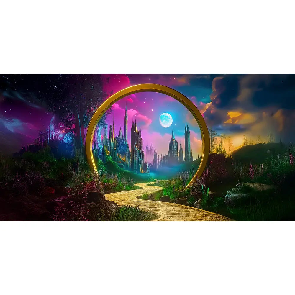 Wicked scene, Pre Wonderful Wizard of Oz backdrop